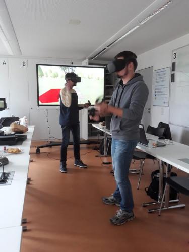 Ausprobieren einer VR-Lernsituation 2.